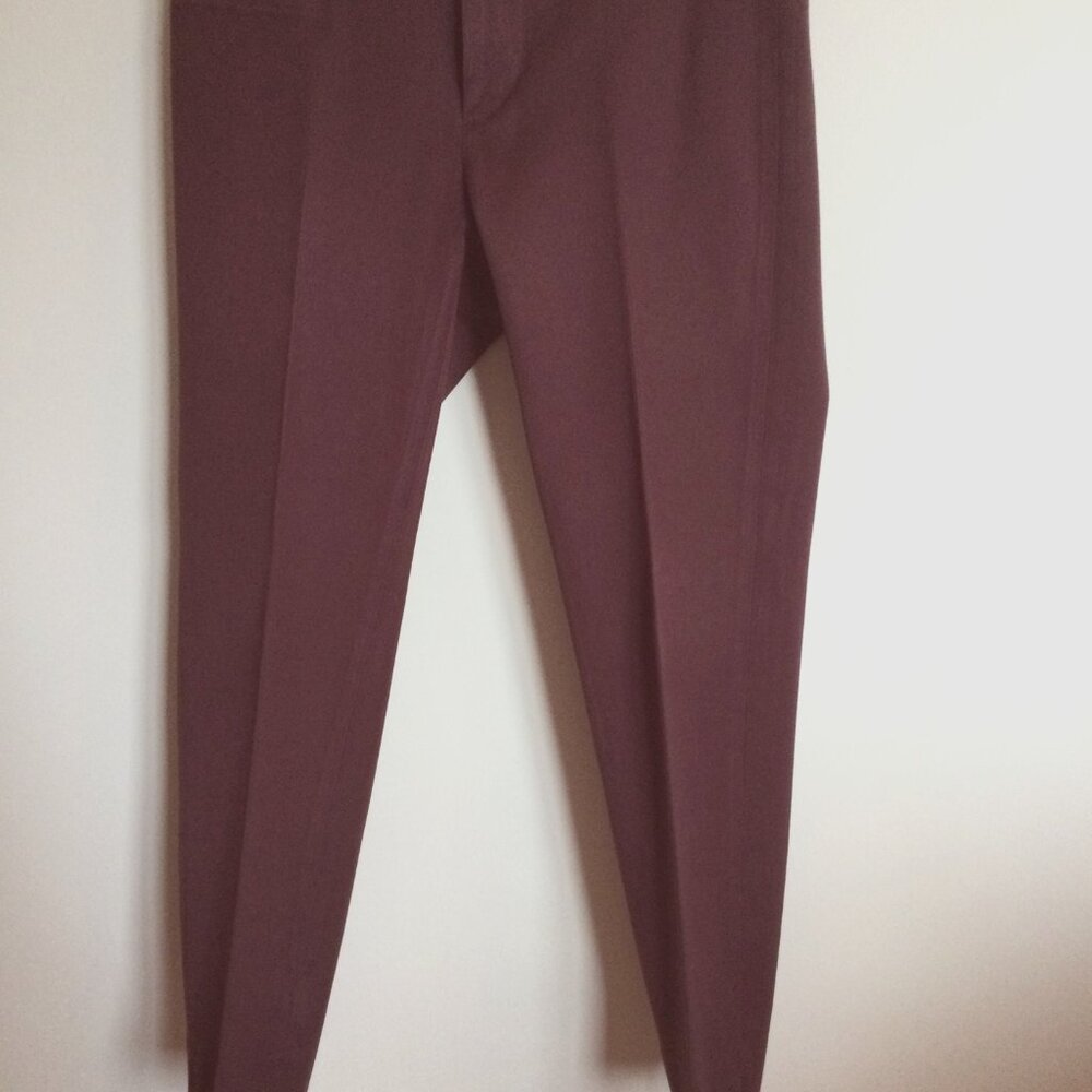 Banana Republic Pants Women Sloan Slim Fit Skinny Ankle Sz 6P Burgundy Stretch